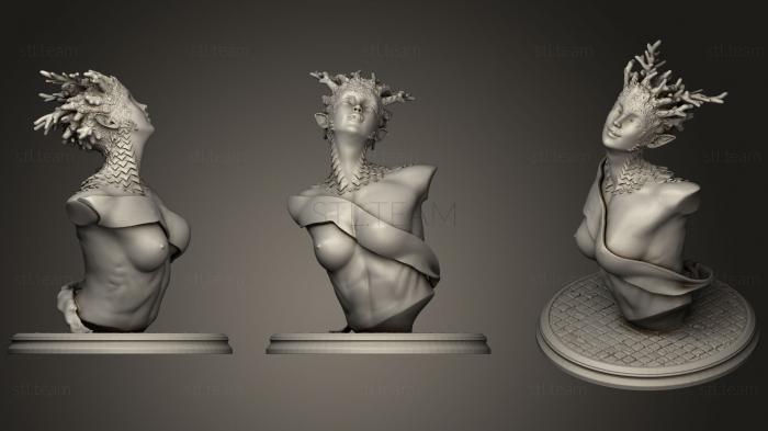 3D модель Бюст нимфы (STL)